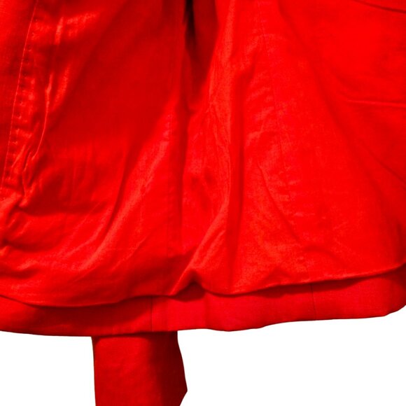 J.Crew Orange Linen Schoolboy Blazer – Size 6 - Picture 4 of 8